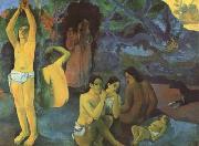 Paul Gauguin Where do we come form (mk07) oil painting on canvas